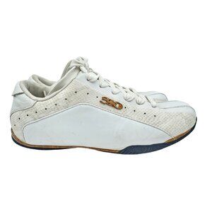 310 Motoring Monterey Model Sneaker White Leather White Snake Print Men's Size 9